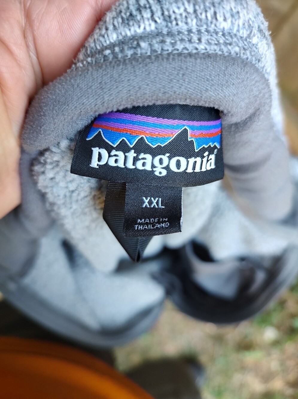 🏵️ Patagonia Grey 1/4 Zip Fleece Outdoor Better Sweater Mens XXL - Picture 5 of 8